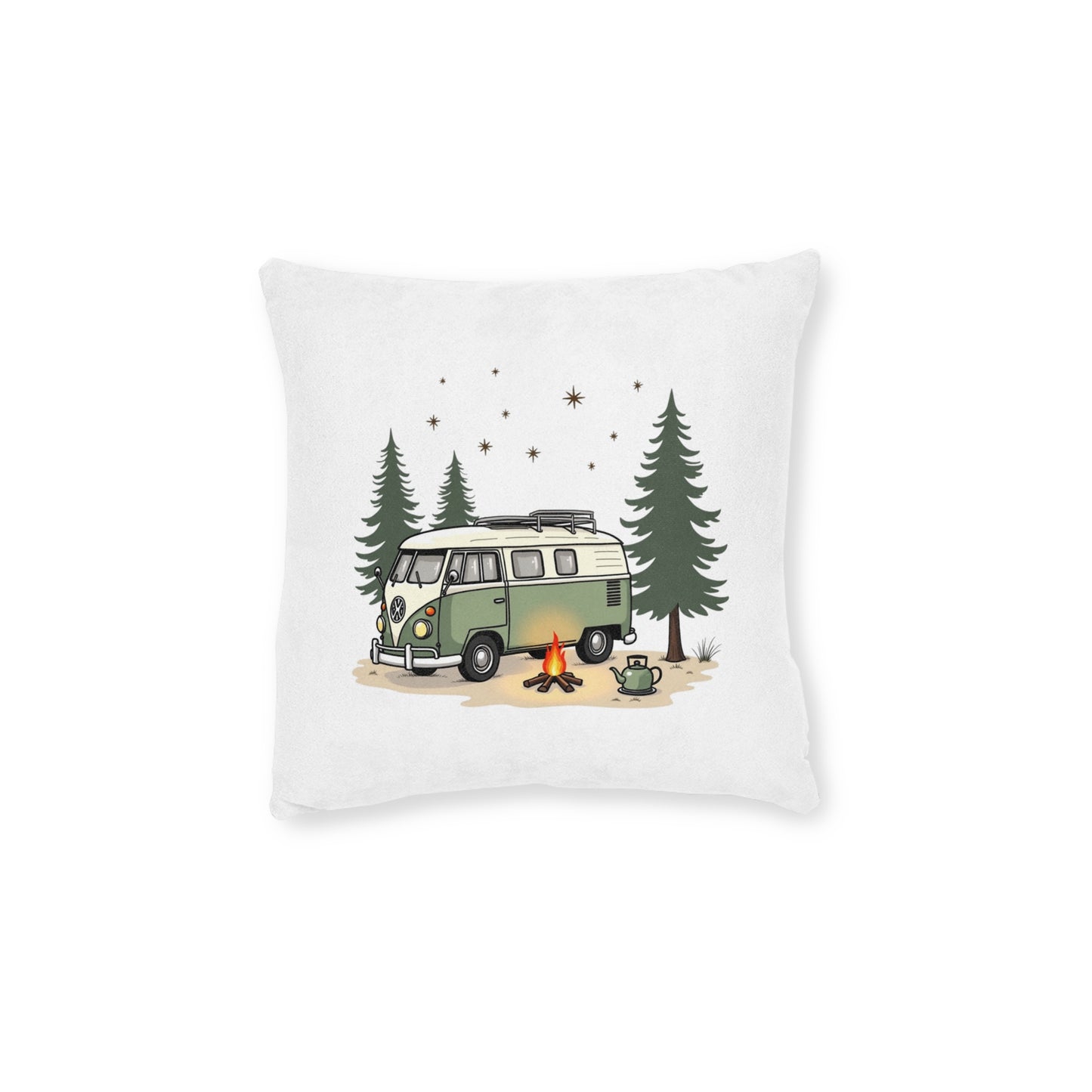 Cosy Camper Square Pillow