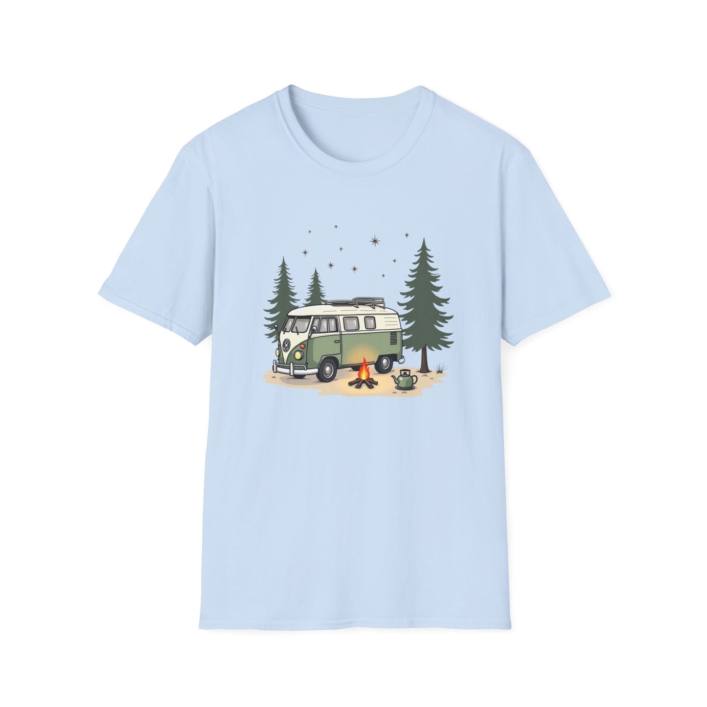 Camping Adventure Unisex Soft Style T-Shirt for Nature Lover