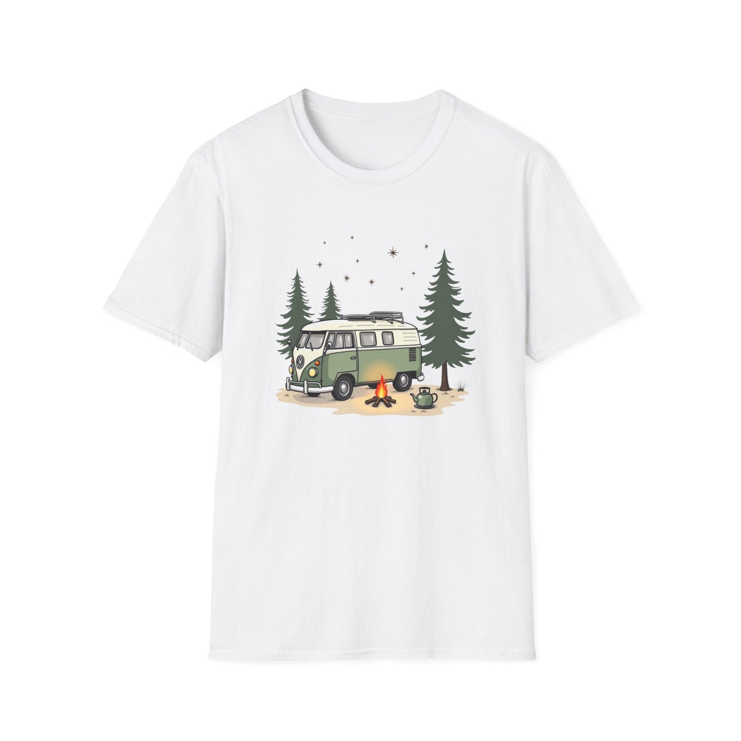 Camping Adventure Unisex Soft Style T-Shirt for Nature Lover