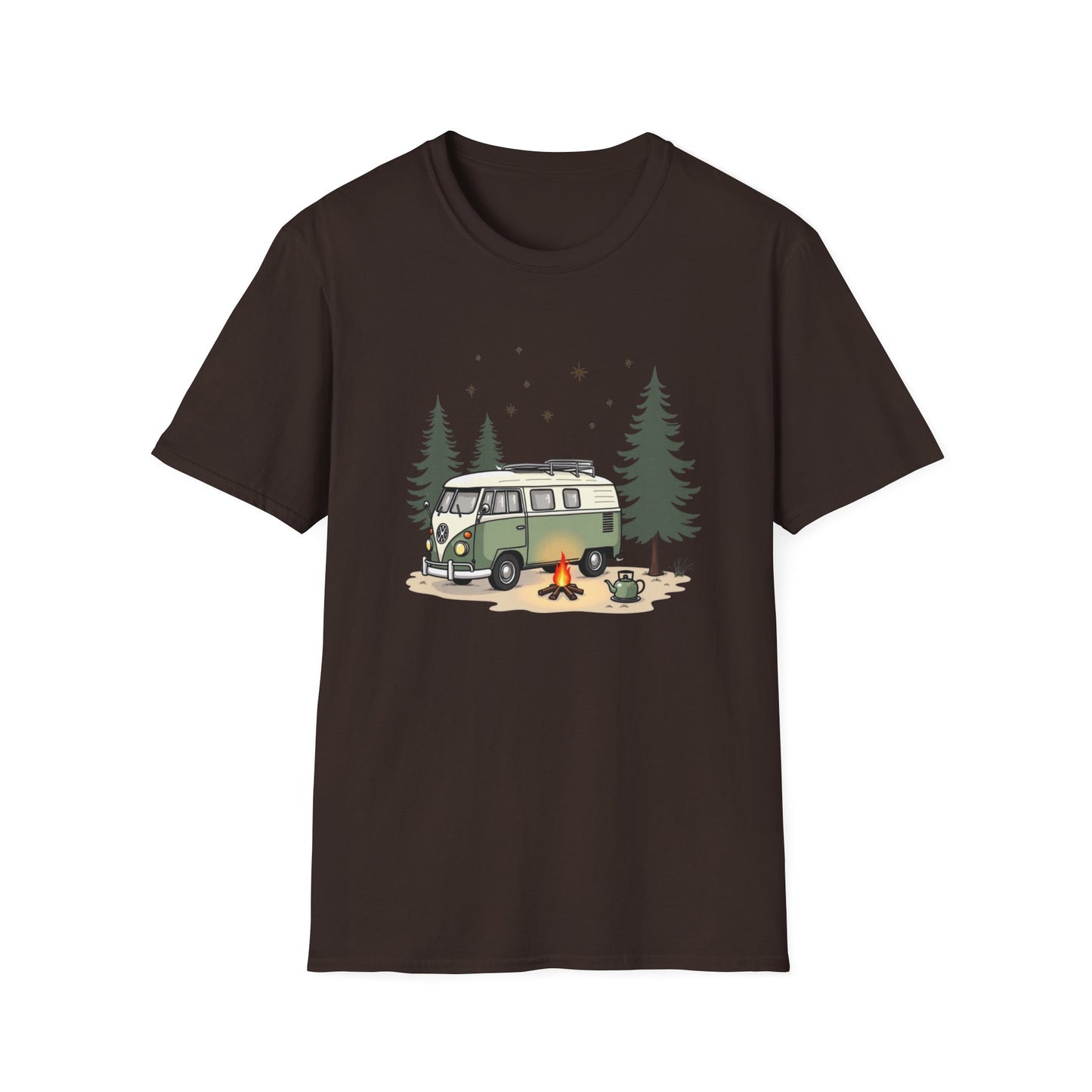 Camping Adventure Unisex Soft Style T-Shirt for Nature Lover