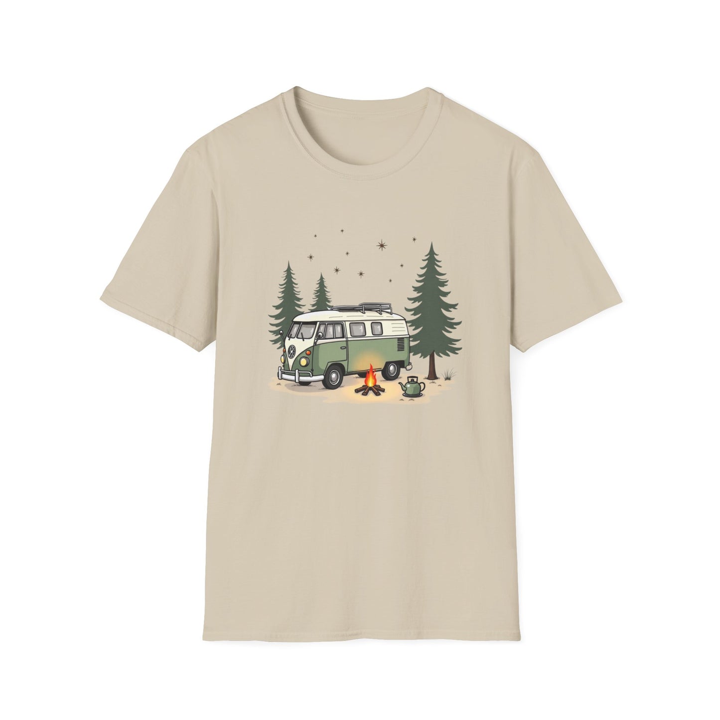 Camping Adventure Unisex Soft Style T-Shirt for Nature Lover