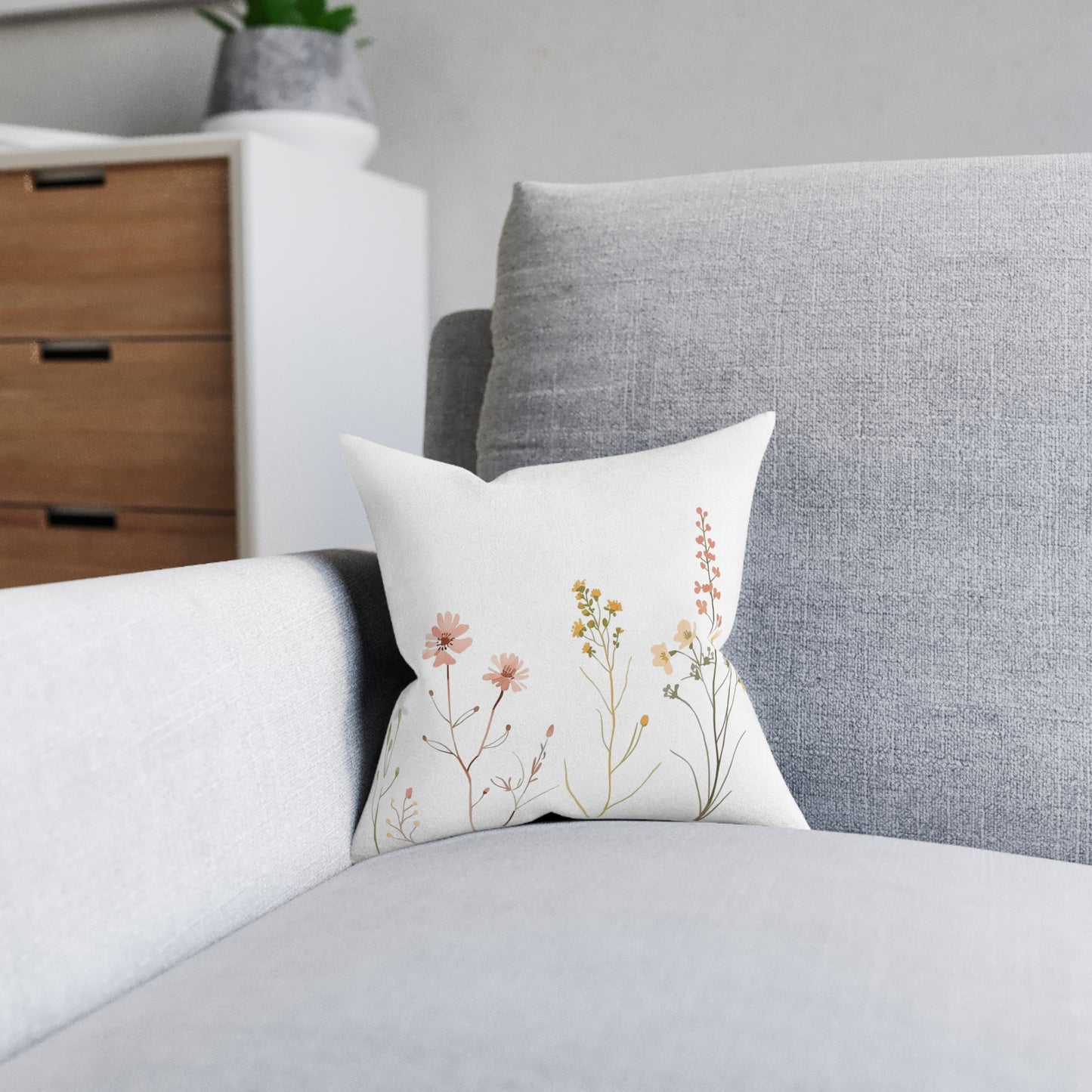 Floral Accent Pillow for Gardeners