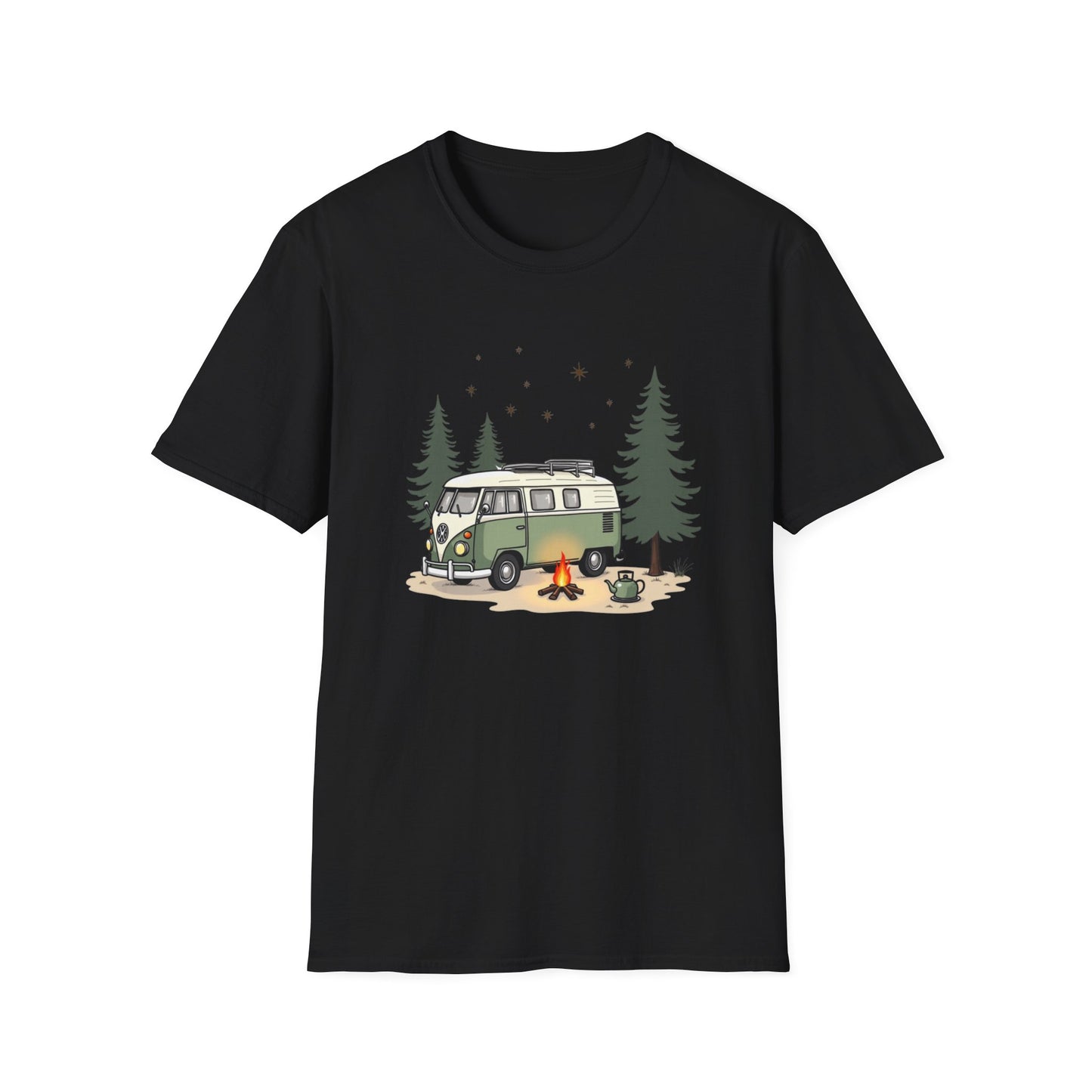 Camping Adventure Unisex Soft Style T-Shirt for Nature Lover