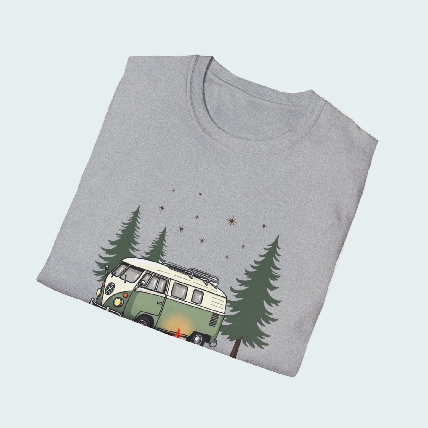 Camping Adventure Unisex Soft Style T-Shirt for Nature Lover