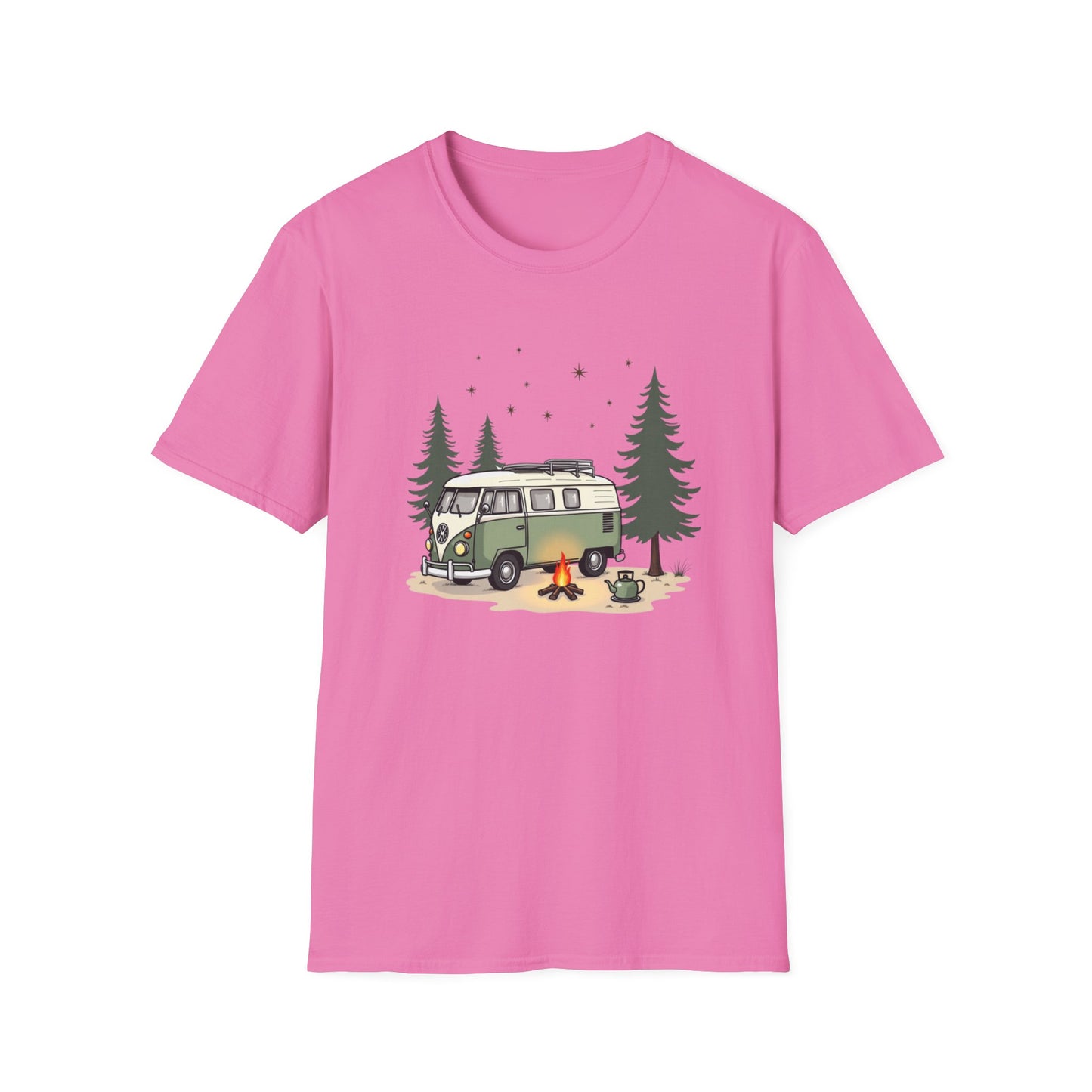 Camping Adventure Unisex Soft Style T-Shirt for Nature Lover