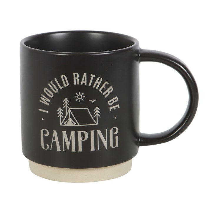 “I’d Rather Be Camping” Mug with 3-in-1 Spork Camping Gift