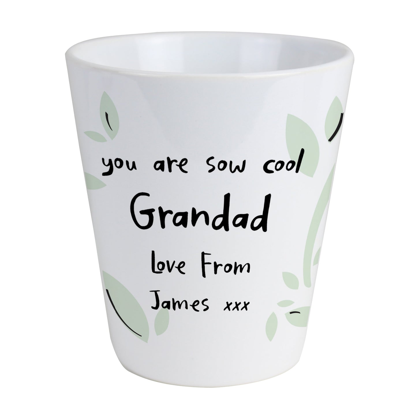 Personalised Free Text Plant Pot