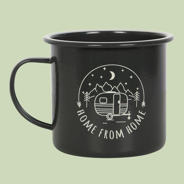 Home from Home Enamel Camping Mug
