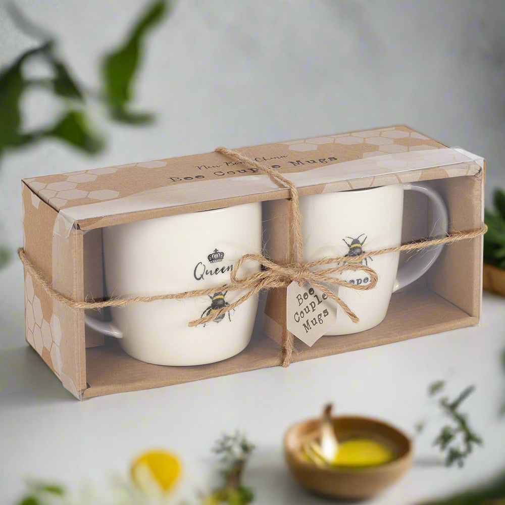 Queen Bee and Bee Keeper Mug Set