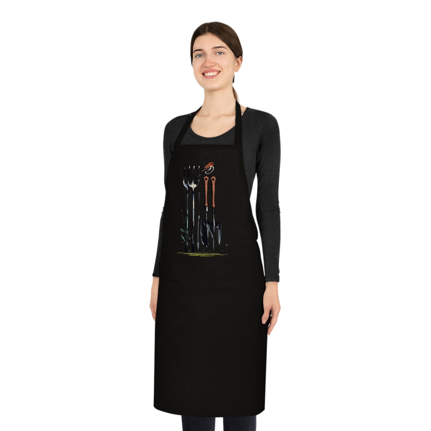 Gardener's Cotton Apron with Tool Design