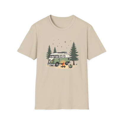 Camping Adventure Unisex Soft Style T-Shirt for Nature Lover