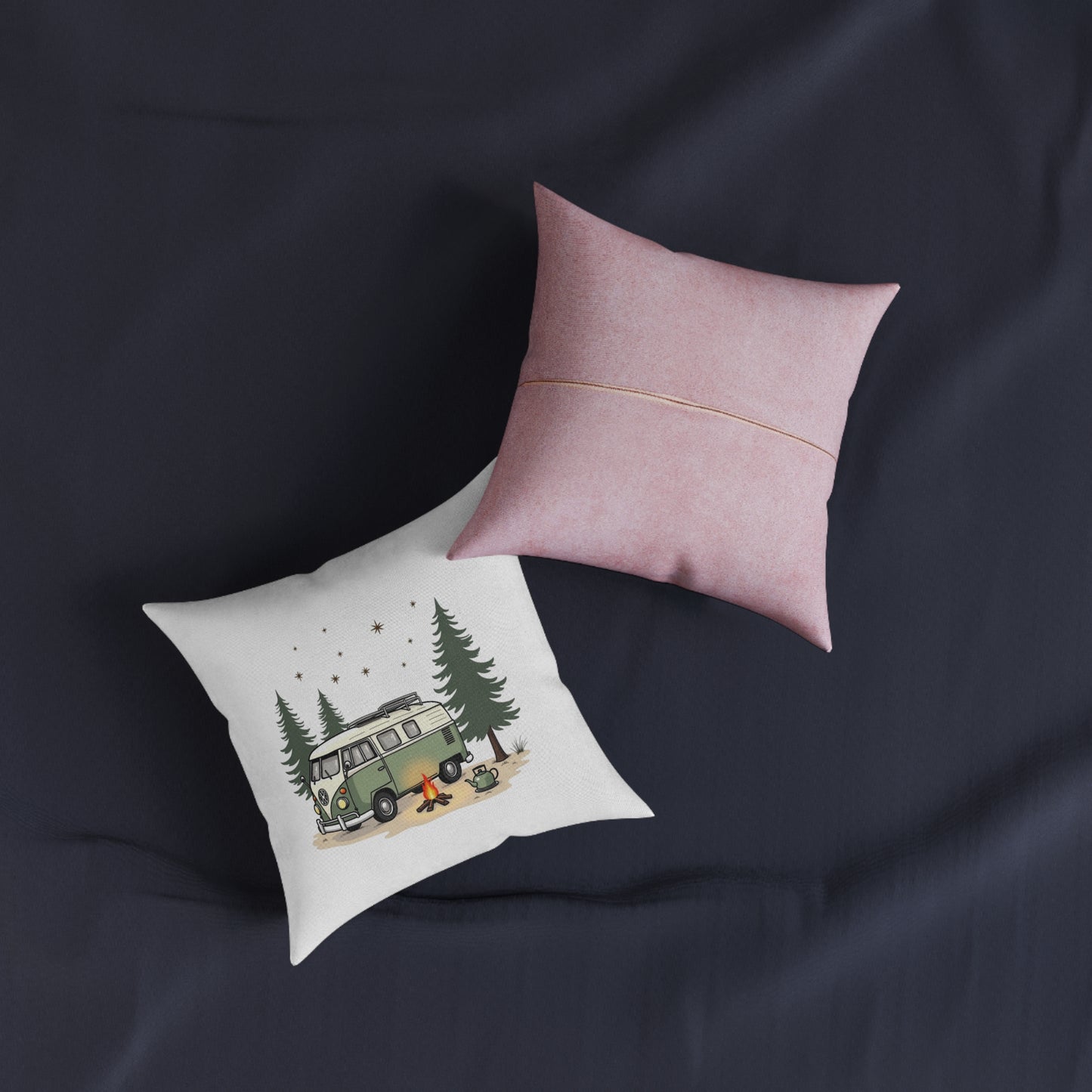 Cosy Camper Square Pillow