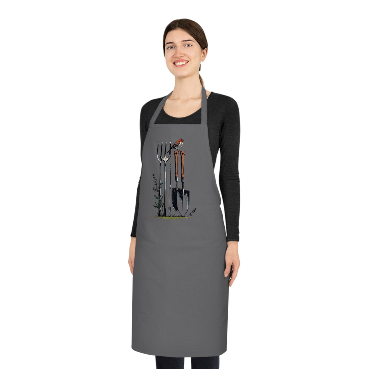 Gardener's Cotton Apron with Tool Design