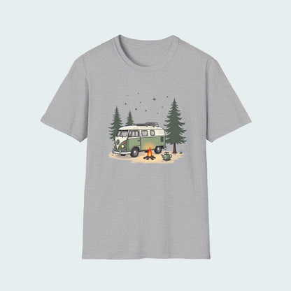 Camping Adventure Unisex Soft Style T-Shirt for Nature Lover