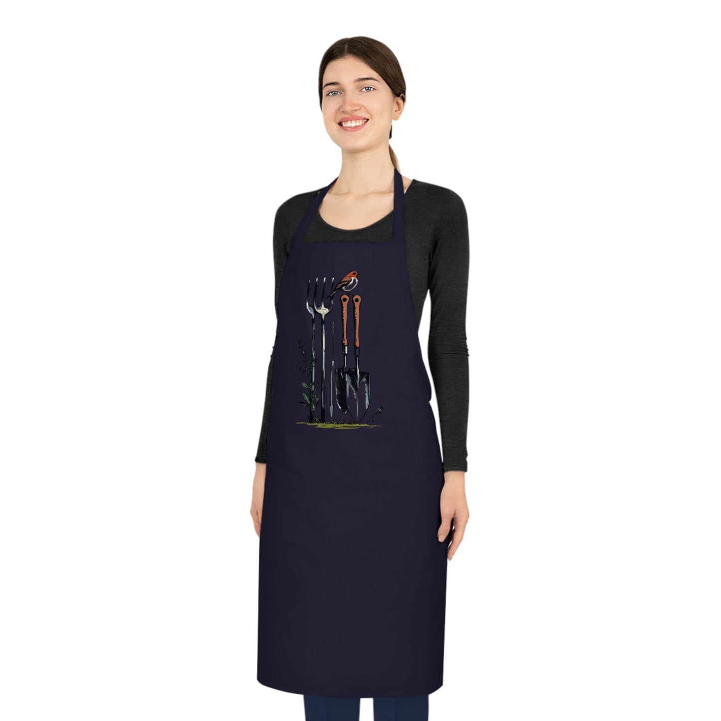 Gardener's Cotton Apron with Tool Design