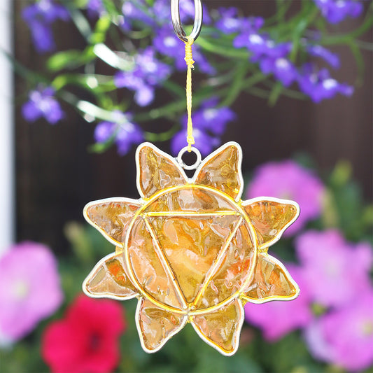 Solar Plexus Chakra Symbol Mini Suncatcher