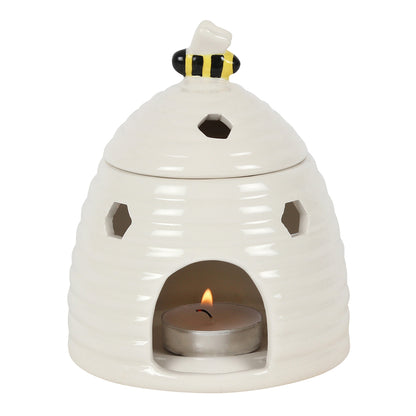 White Beehive Oil Burner