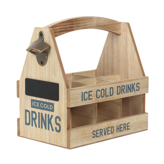 Personalised Wooden Beer Caddy