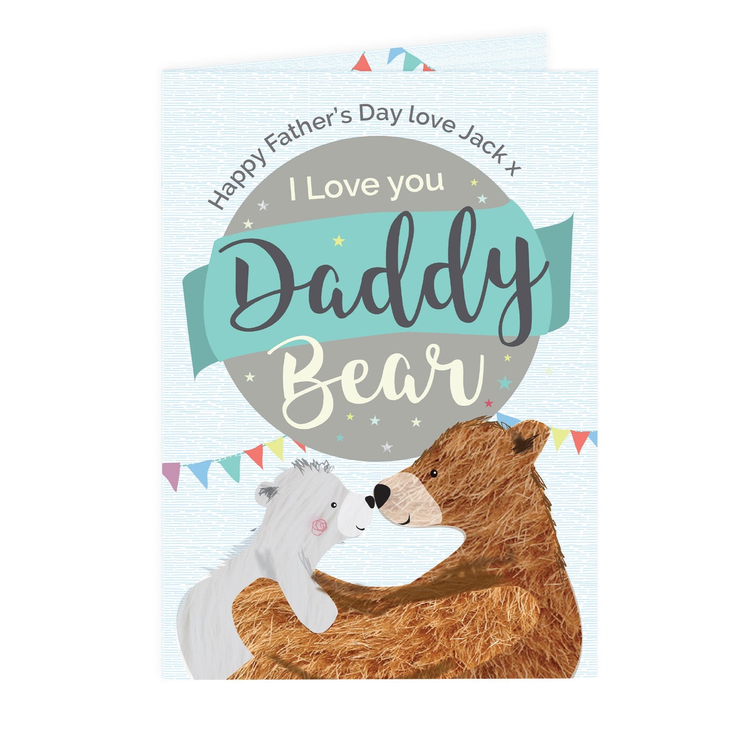 Personalised Daddy Bear Card