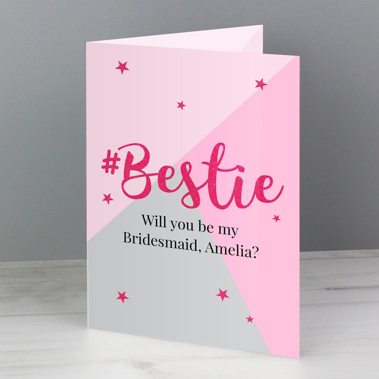 Personalised #Bestie Card