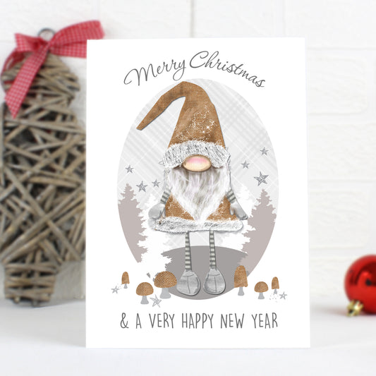 Personalised Christmas Gonk Card