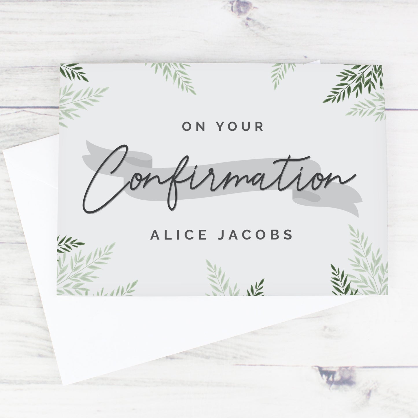 Personalised Confirmation Card