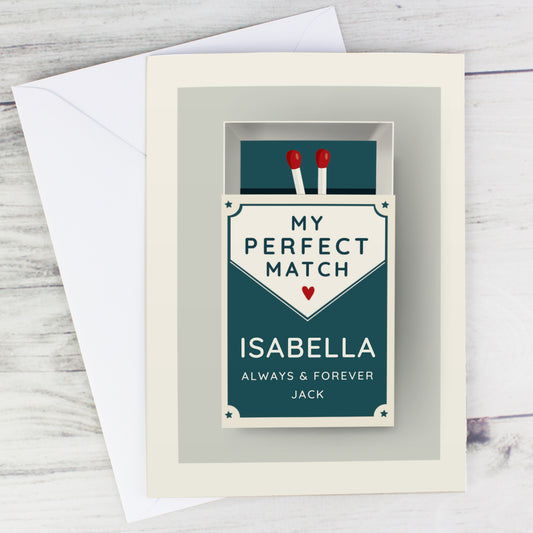 Personalised The Perfect Match Card