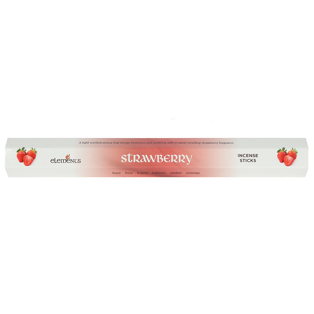 Set of 6 Packets of Elements Strawberry Incense Sticks