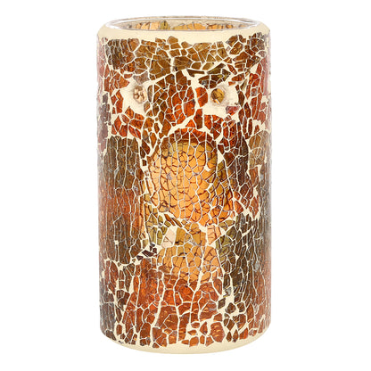 Pillar Brown Crackle Oil Burner