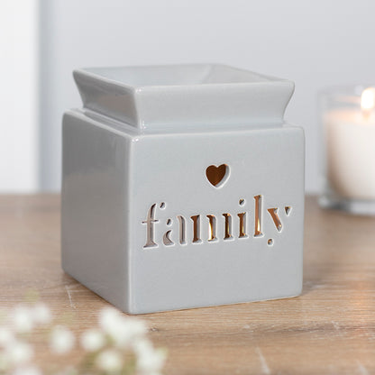 Grey Family Cut Out Oil Burner