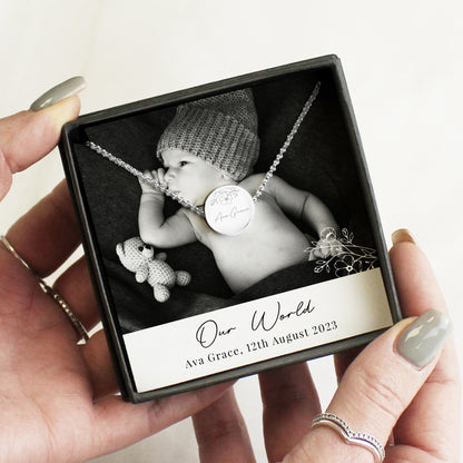 Personalised Photo Upload Necklace and Box