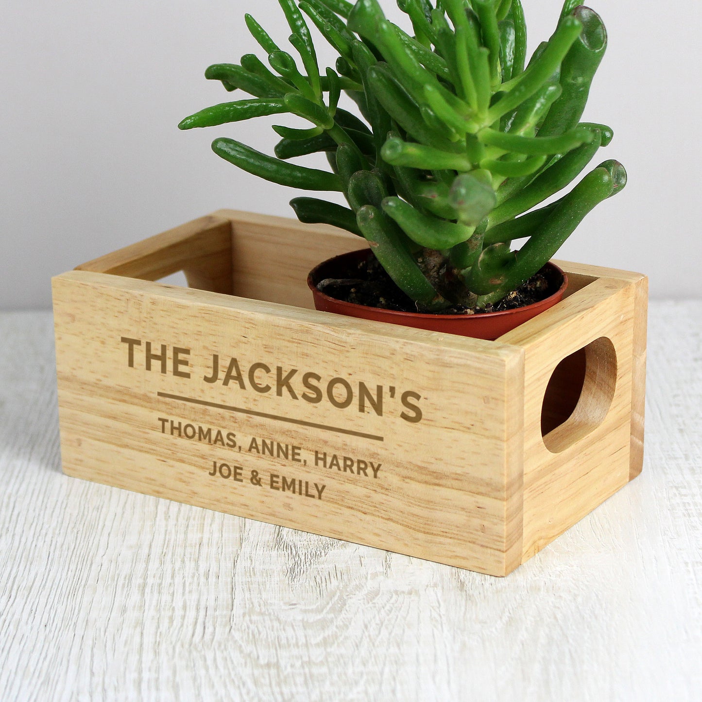 Personalised Free Text Mini Wooden Crate