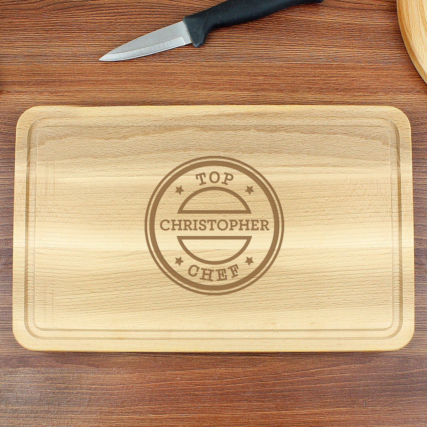 Personalised Top Chef Large Chopping Board