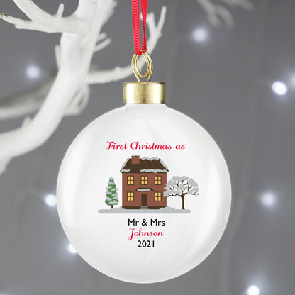 Personalised Cosy Christmas Bauble