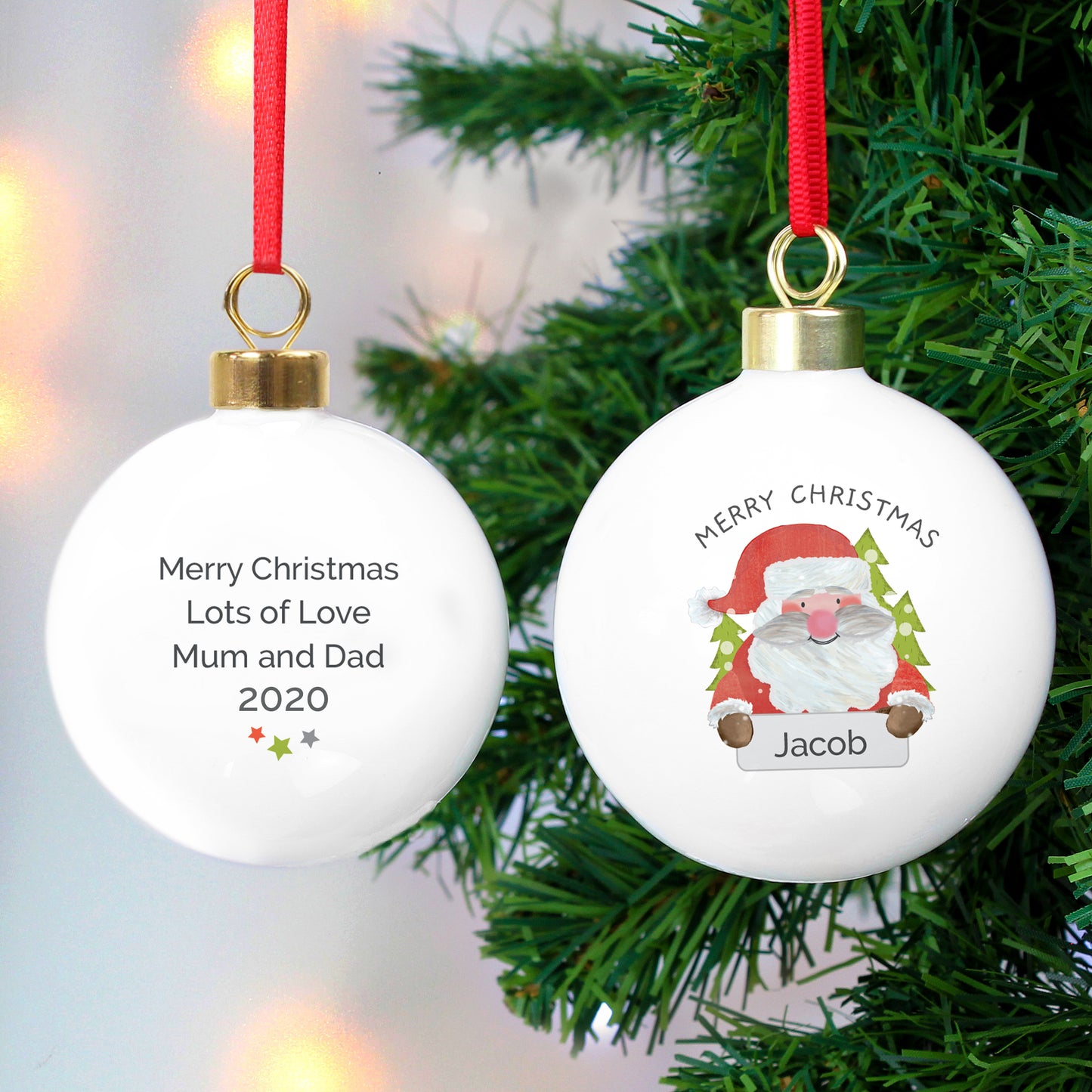 Personalised Santa Claus Bauble