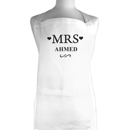 Personalised Mrs White Apron