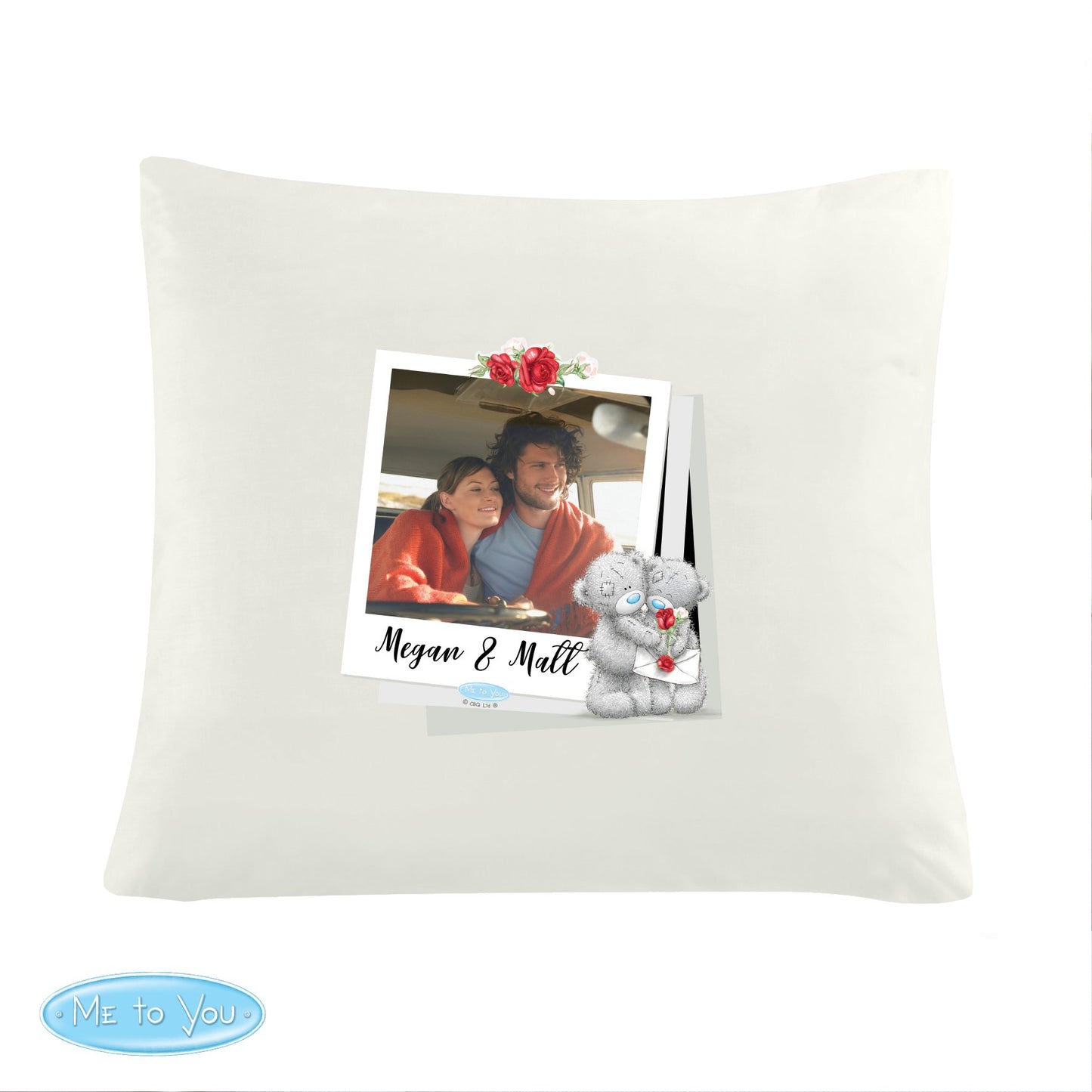 Personalised Me To You Valentines Photo Upload Cushion