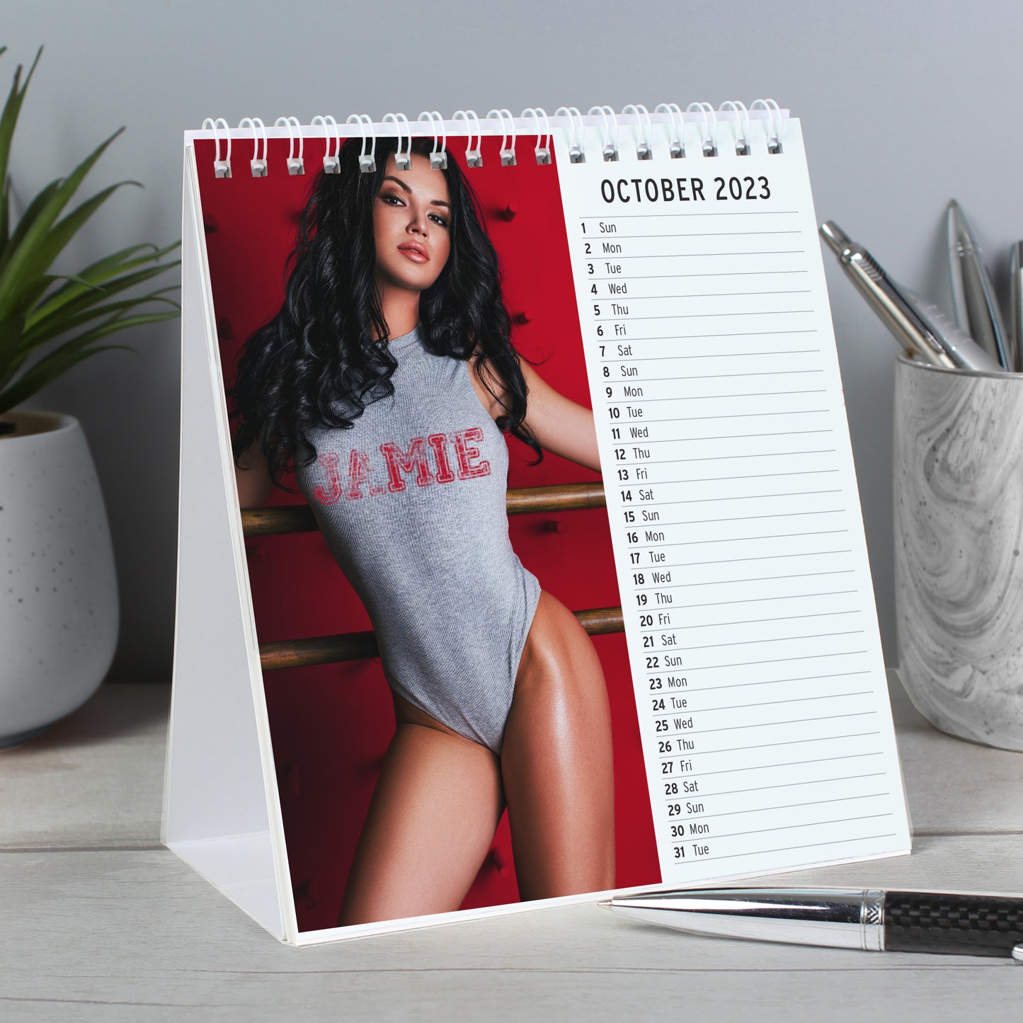 Personalised Hot Chicks Desk Calendar