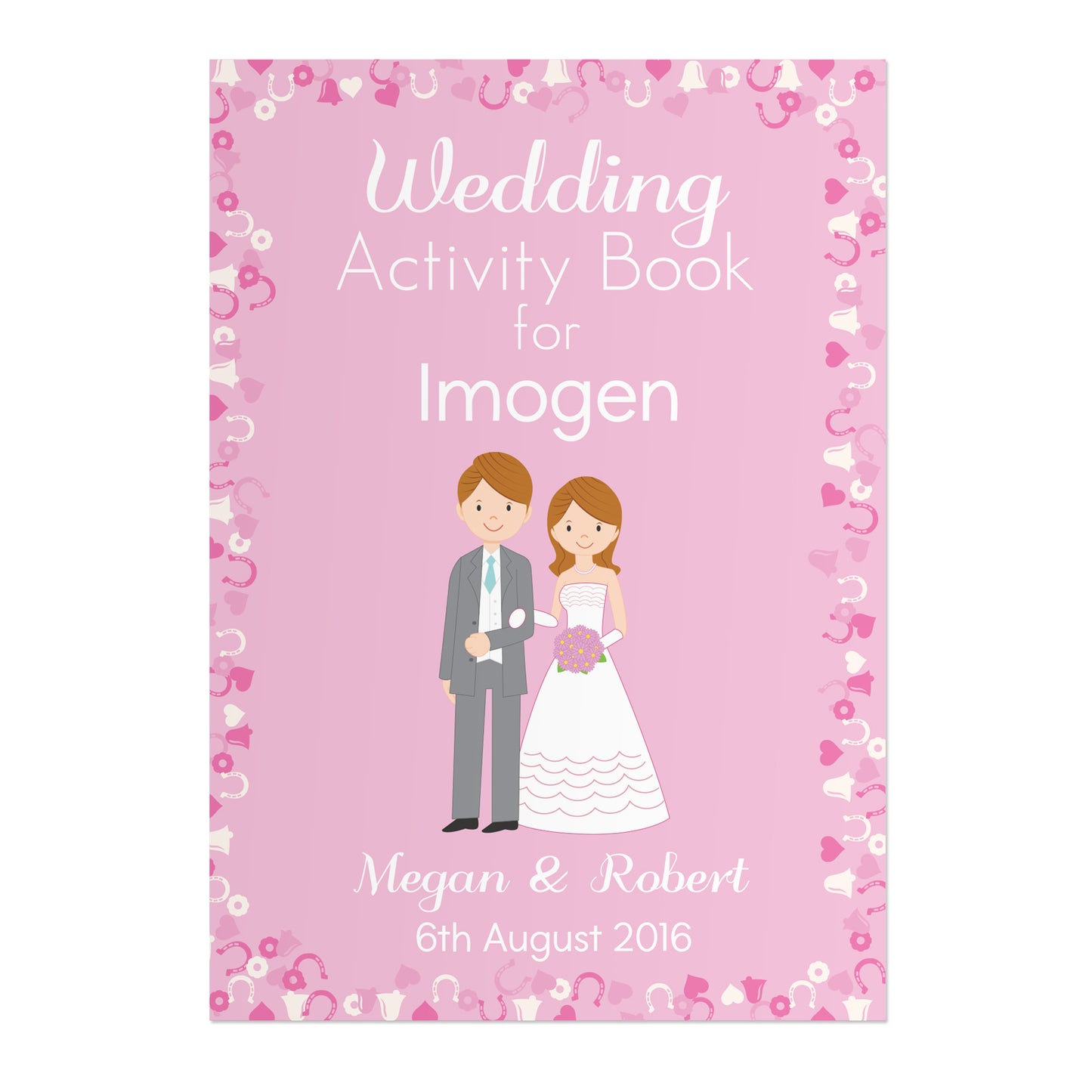 Personalised Wedding Activity Book for Girls