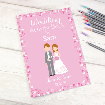 Personalised Wedding Activity Book for Girls