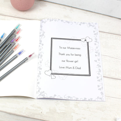 Personalised Wedding Activity Book for Girls