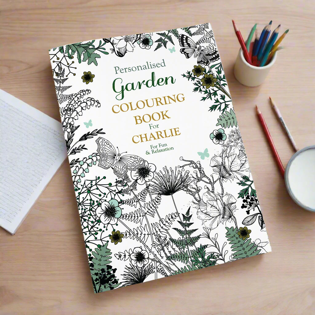 Personalised Gardening Colouring Book