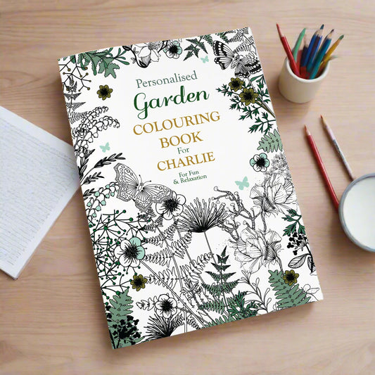 Personalised Gardening Colouring Book