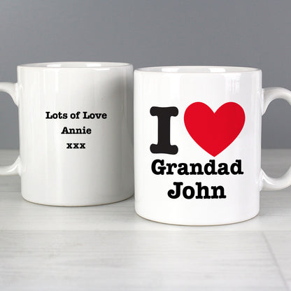 Personalised I HEART Mug