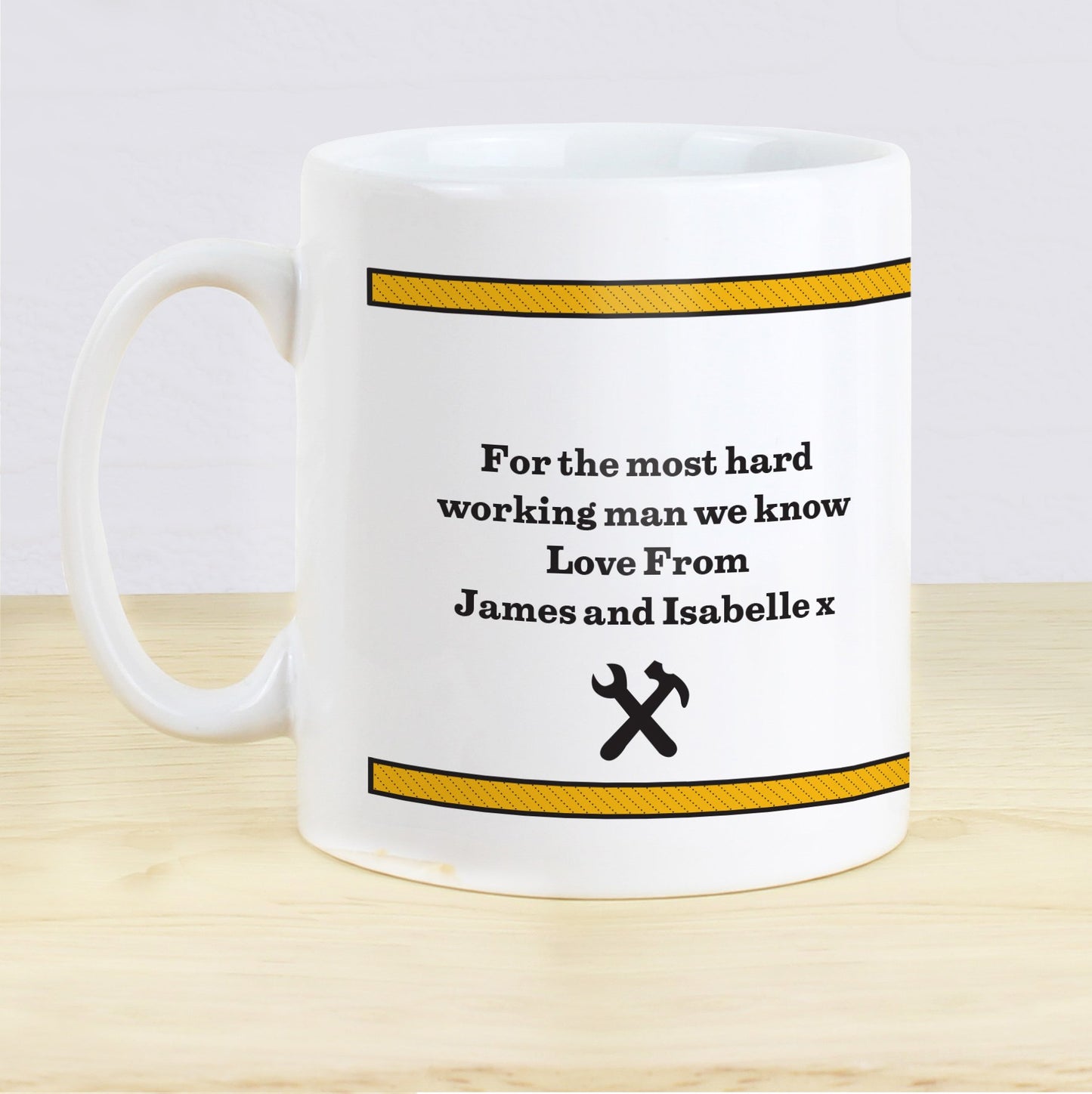 Personalised Man At Work Mug