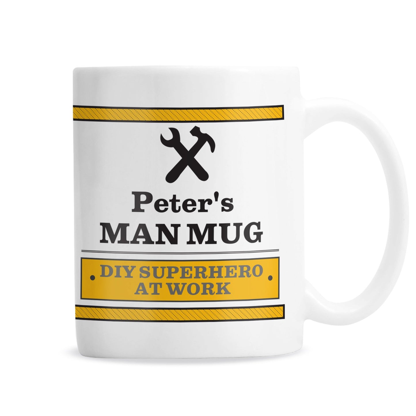 Personalised Man At Work Mug