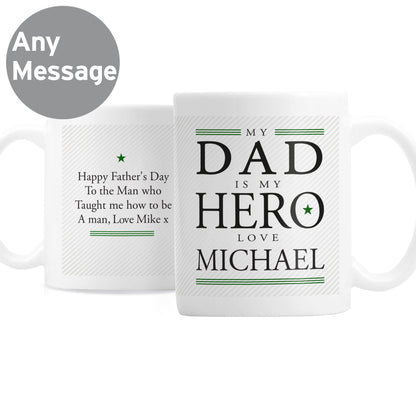 Personalised My Dad is My Hero Mug