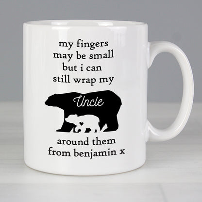 Personalised My Fingers May Be Small Bears Mug