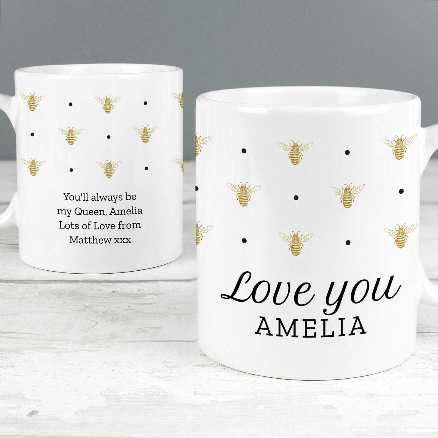 Personalised Queen Bee Mug