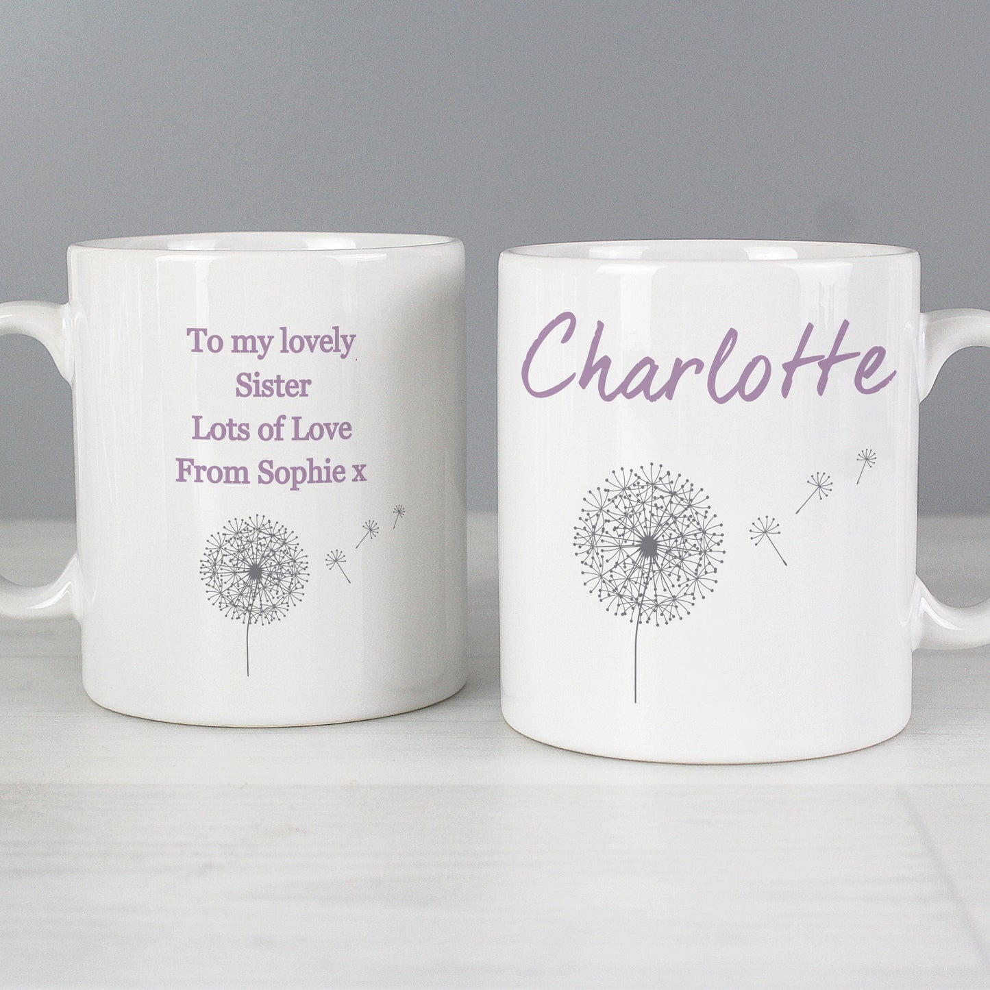 Personalised Dandelion Mug